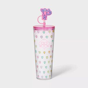 NWT 24oz Disco Hearts Wave Tritan Hydration Tumbler Pink  Roller Rabbit x Target